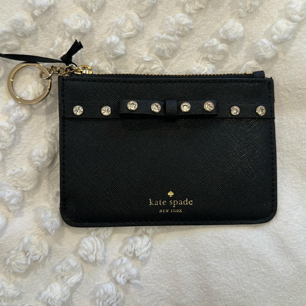 Kate Spade Laurel Way Jeweled black wallet